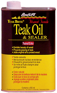 Boat Life 1188 Teak Brite Oil Golden Teak Sealer and Protectant 32 oz