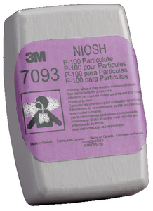 3M 7093 P100 Particulate Filter for Reusable Respirators (12 Pack)