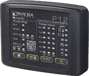 Blue Sea Systems 7520 P12 LED Remote Panel for Battery Chargers