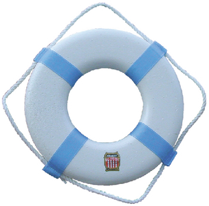 Cal June Buoys P-20 Jim-Buoy 20 Inch Swimming Pool Life Ring White
