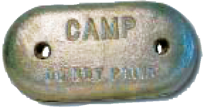Camp Zinc B12 Tapered Zinc Anode 9 Inch Hull Plate