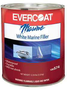 Evercoat 100574 White Marine Filler for Fiberglass and Wood Repair