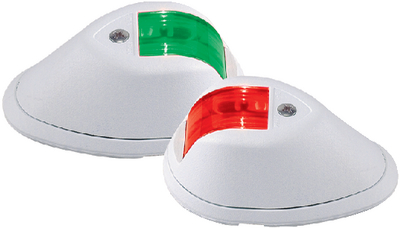 Perko 0254W00DP1 12V Vertical Mount Side Navigation Light White Pair