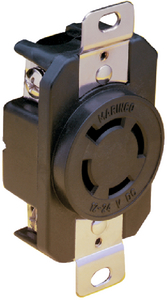 AFI 2018BR Marinco 4-Wire 12/24V Locking Receptacle for Trolling Motor and Battery Charger