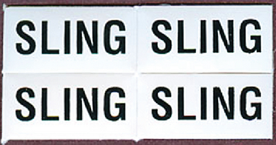 Bernard Engraving IL07 Set of 4 "Sling" Labels
