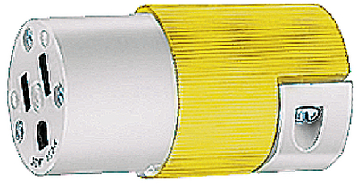 Hubbell HBL52CM69C Yellow 15A 125V Connector Body