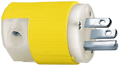 Hubbell HBL52CM66C Yellow 15A 125V Insulgrip Wetguard Plug