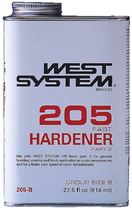 West System 205B Fast Hardener 0.86 Quart