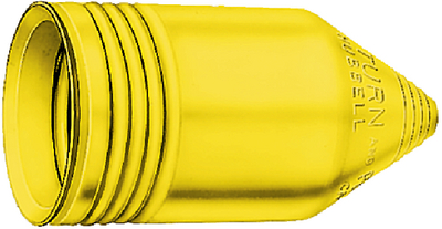 Hubbell HBL77CM16 Yellow Weatherproof Cord Connector Cover for 50A Plugs