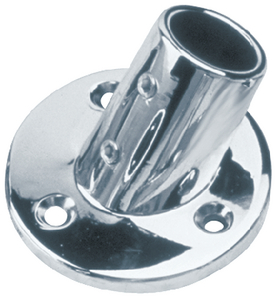 Sea-Dog Line 286060-1 Round Rail Base Fitting 60 Degree Chrome Plated