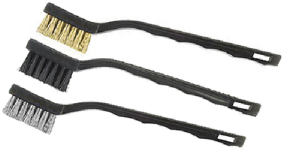 Hyde Tools 46650 Mini Stainless Bristle Brush 3-Pack