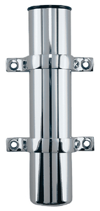 Perko 0404DP1CHR Side Mount Rod Holder - Heavy Duty Chrome Plated Brass