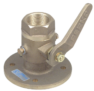 Perko 0805006PLB 1" Seacock Ball Valve Bronze