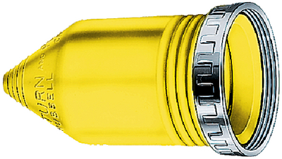 Hubbell HBL77CM15 Yellow Watertight Cover with Stainless Steel Sealing Ring