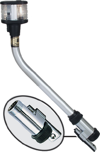 Perko 1124DP2CHR Bow Navigation Light with Chrome Windshield Mount