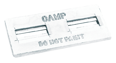 Camp Zinc DP1 Divers Hull Plate Zinc Anode 11.5 x 5.25 Inch