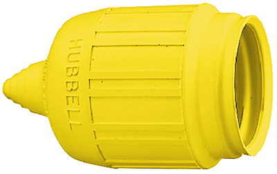 Hubbell HBL60CM31 Seal-Tite Weatherproof Cover for HBL26CM11 Plug Yellow
