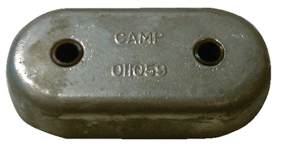 Camp Zinc 11059 Hamilton Jet Bar Zinc Anode 2-3/8" Hole Spacing
