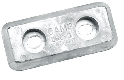 Camp Zinc ZHC3 Hull Plate Zinc Anode 6-1/4 x 2-3/4 x 3/4 Inch