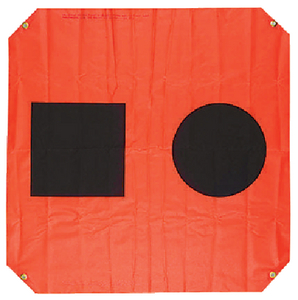 Orion 925 Orange Distress Flag 3x3 Feet USCG Approved