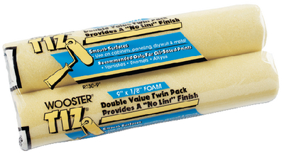 Wooster Brush R7309 Tiz 9 Inch Foam Roller Cover Twin Pack
