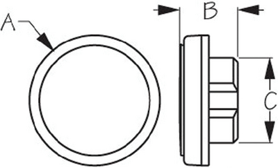 Sea-Dog Line 401374-1 Led Button Light 360 Blue