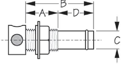Sea-Dog Line 352210-1 Straight Gas Tank Vent Stainless Steel