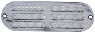 Perko 1271DP0CHR 6-Inch Transom Locker Vent Chrome Plated Brass