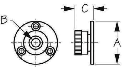 Sea-Dog Line 426042-1 Chrome Brass Cable Outlet 5/16 Inch