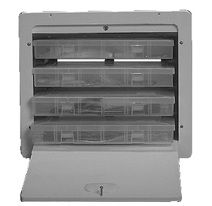 Teak Isle 25832 Built-In Tackle Box XL 4 Compartment Marine Grade