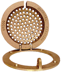 Groco RSC-2000 Bronze Round Hull Strainer with Access Door
