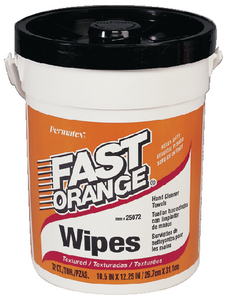 Permatex 25051 Fast Orange Citrus Hand Cleaner Wipes 72 Count