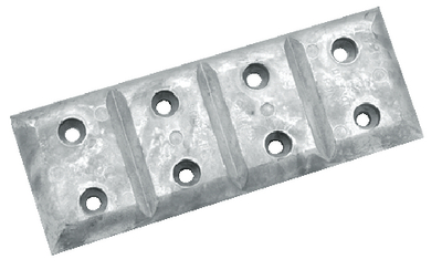 Camp Zinc A40 Hull Plate Zinc Anode 7-1/4" Long