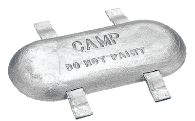 Camp Zinc W24 Hull Anode Tapered with Straps