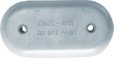 Martyr Anodes CMMZC406 Zinc Hull Anode 4.4" x 9"