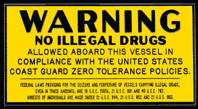 Bernard Engraving P229 Drug Plaque for Commercial Vessels