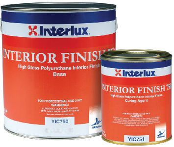 Interlux Paint YIC755/1 Interior Finish 750 Topside Paint White Base Gallon