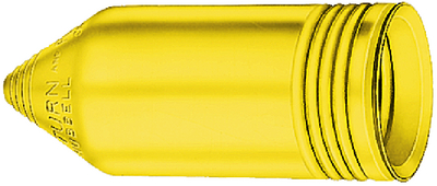 Hubbell HBL77CM17 Seal-Tite Weatherproof Cover for Connector Bodies - Yellow