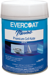 Evercoat 105677 Gel Kote White Gallon Fiberglass Repair Paste