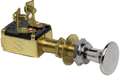 Cole Hersee M486 Pull-Type Momentary Switch with Chrome Knob