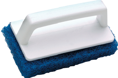 Captain's Choice M-932 Cleaning Pad Kit with Handle, Medium Grit