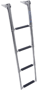 Windline TDL-4X 4-Step Stainless Steel Over Platform Telescoping Ladder