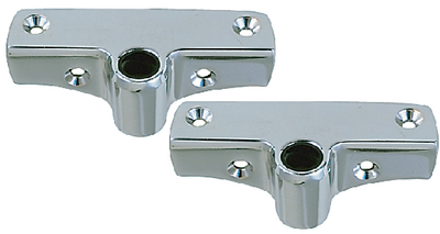 Perko 1186DP0CHR Side Mount Rowlock Sockets Pair with Plastic Bearings