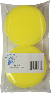 Captain's Choice ICM-3F-4 3 Inch Round Foam Applicator Pad