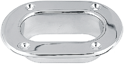 Perko 0752000CHR Hawse Hole Plate Chrome Plated Bronze 2-1/8" x 4-1/8"