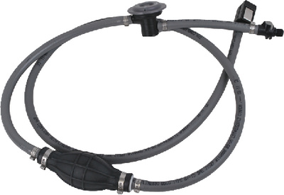 Attwood Marine 93806MUSD7 Fuel Line Hose Kit 3/8" x 6' with Primer Bulb and Sprayless Connector
