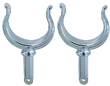 Perko 0828DP0PLB Ribbed Type Rowlock Horns - 2 Inch Spacing