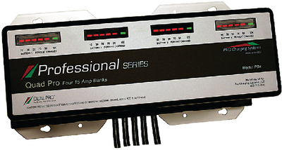 Dual Pro PS4 60 Amp 4-Bank Marine Battery Charger