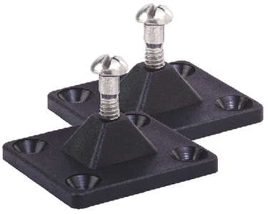 Sea-Dog Line 273255-1 Side Mount Deck Hinge, 4-Hole, Black, Pair