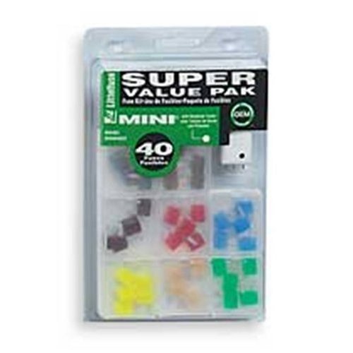 Littelfuse 094462 Mini Blade Fuse Super Value Pack 40 Piece